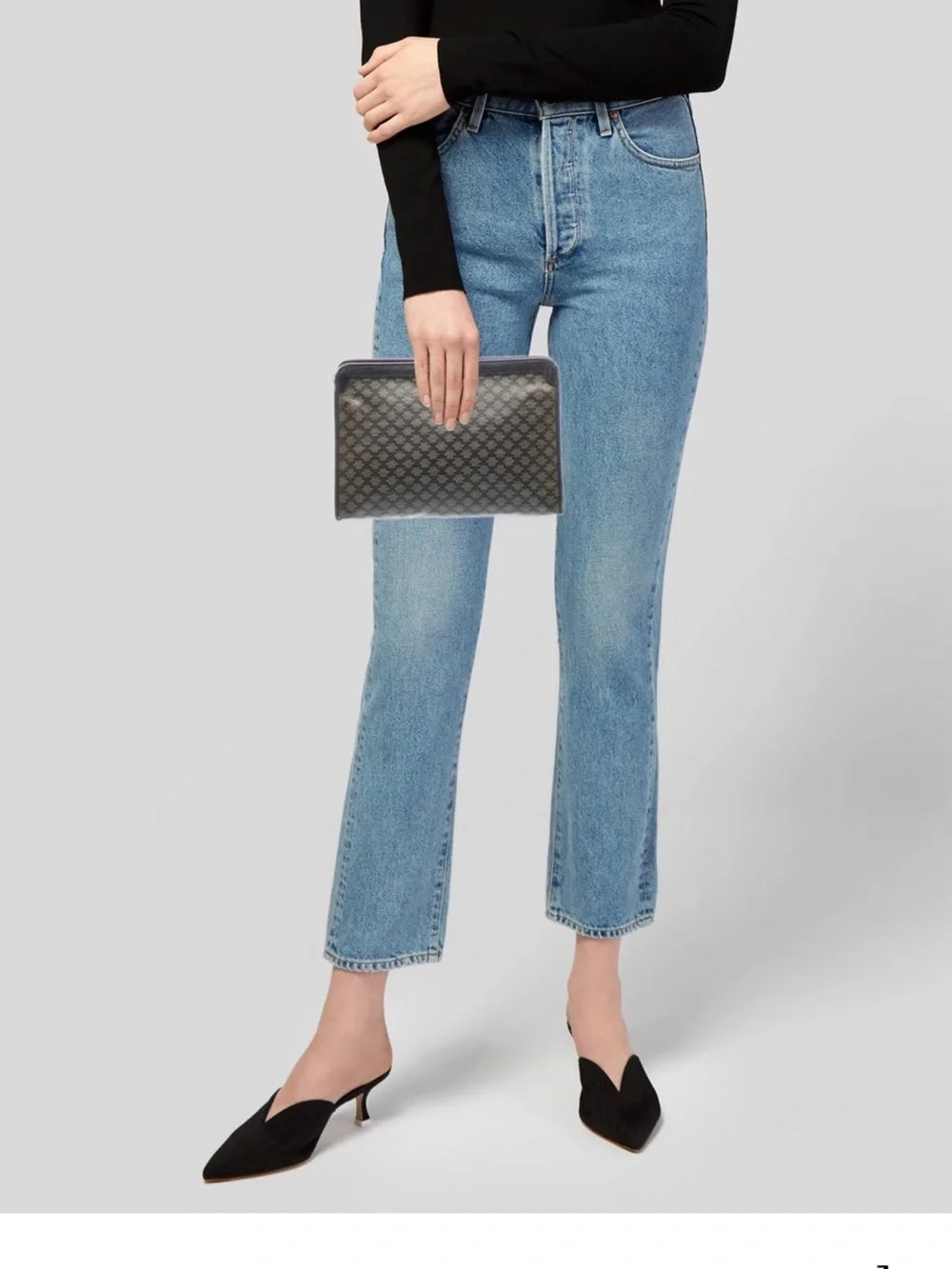 Celine Triomphe Canvas Toiletry Pouch or clutch
